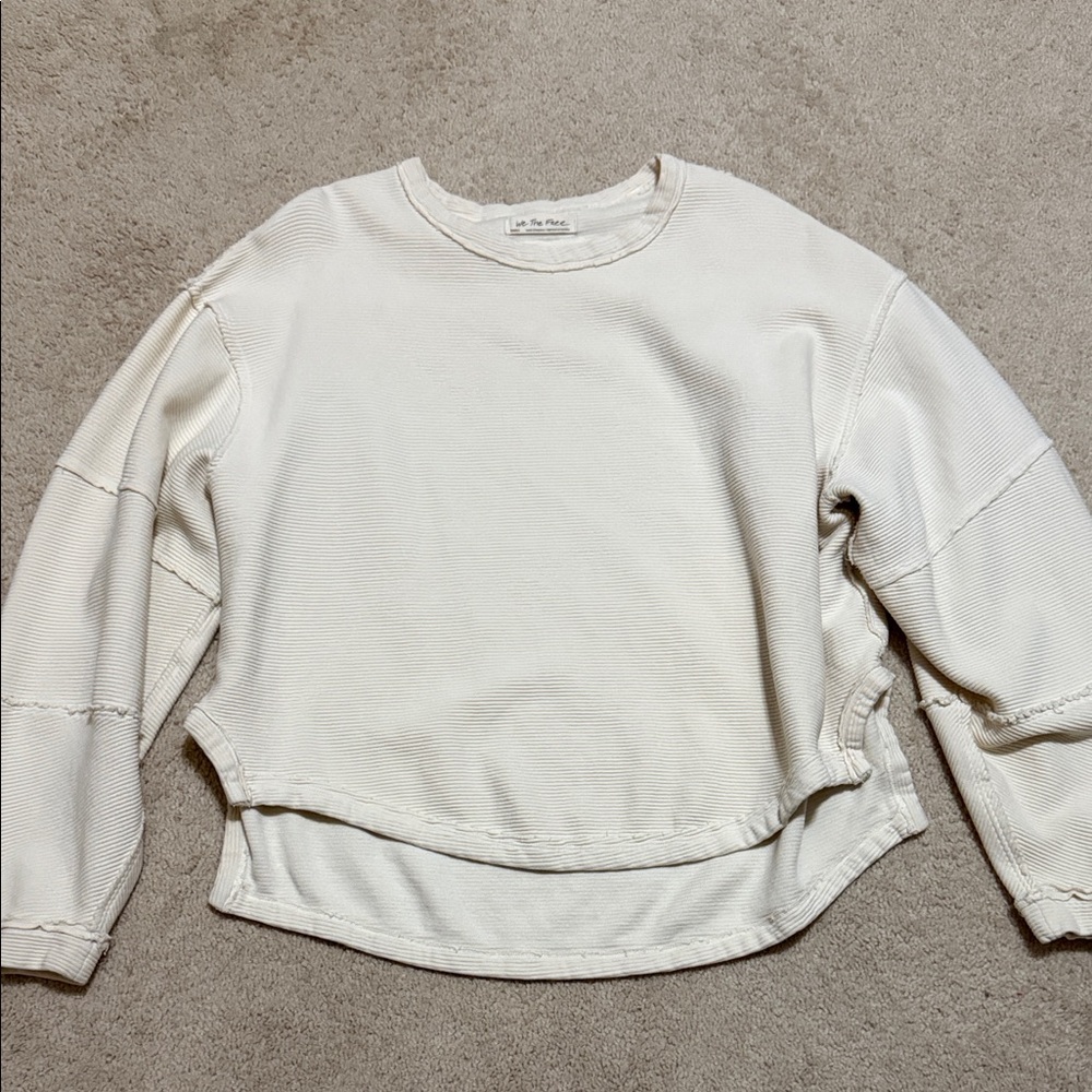 We The Free high low beige top size SM